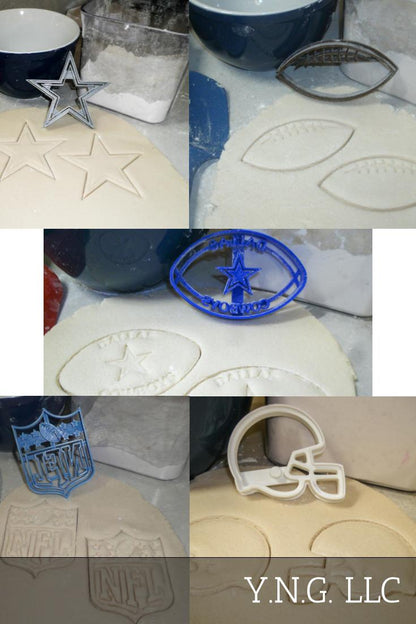 Dallas Cowboys NFL Star Football Logos Set Of 5 Cookie Cutters USA PR1343