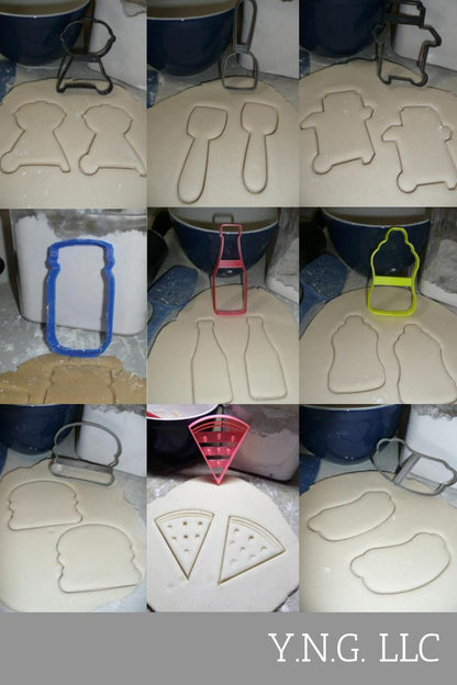BBQ Grill Summer Picnic Camping Reunion Set Of 9 Cookie Cutters USA PR1351