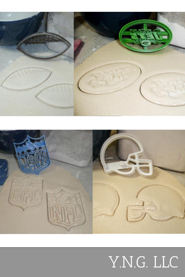 New York Jets NFL Football Logo Set Of 4 Cookie Cutters USA PR1150