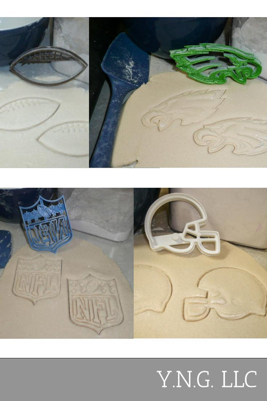 Philadelphia Eagles NFL Football Logo Set Of 4 Cookie Cutters USA PR1134