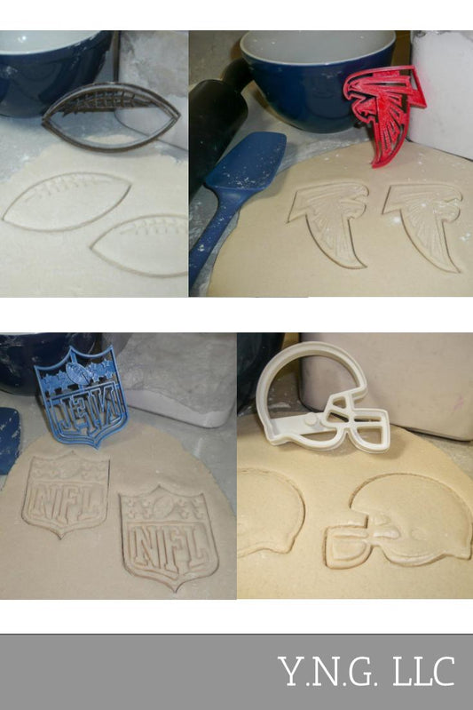 Atlanta Falcons NFL Football Logo Set Of 4 Cookie Cutters USA PR1137