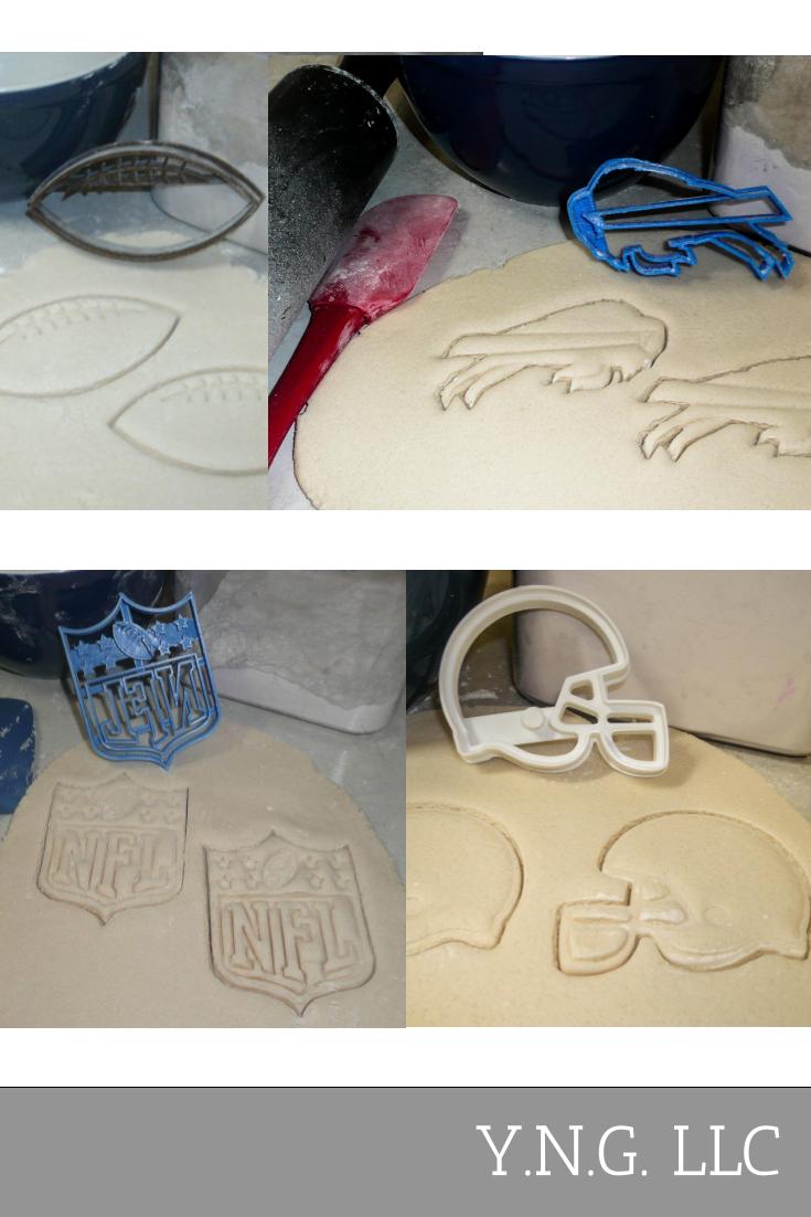 Buffalo Bills NFL Football Logo Set Of 4 Cookie Cutters USA PR1146