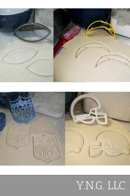 LA Los Angeles Chargers NFL Football Logo Set Of 4 Cookie Cutters USA PR1127