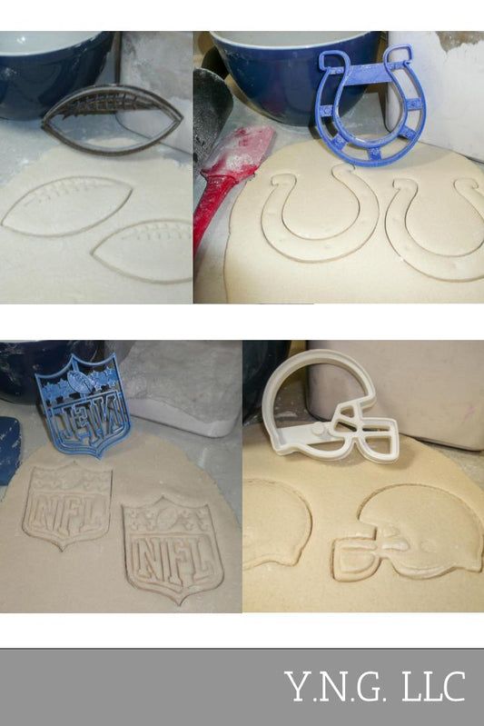 Indianapolis Colts NFL Football Logo Set Of 4 Cookie Cutters USA PR1133