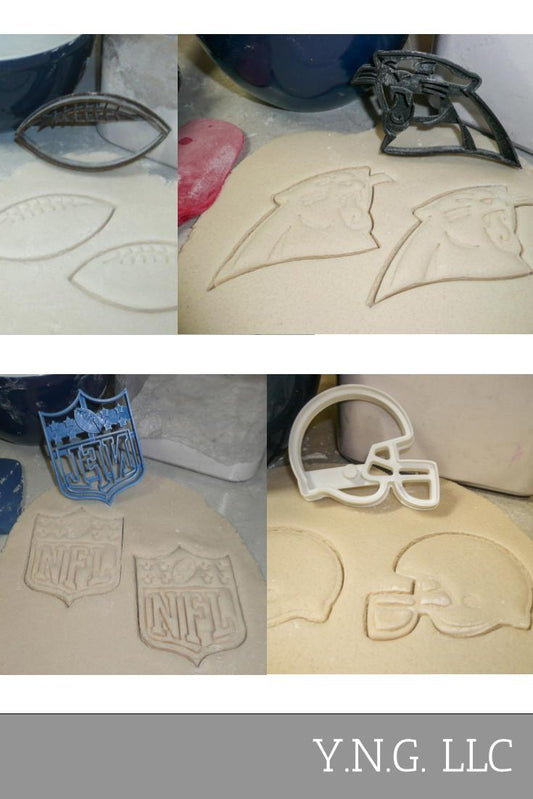 Carolina Panthers NFL Football Logo Set Of 4 Cookie Cutters USA PR1141