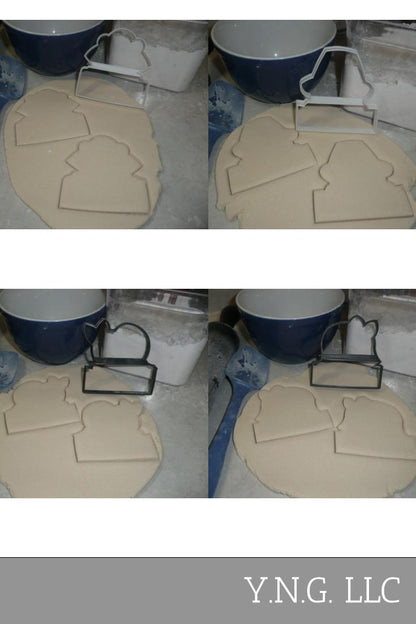 Indian Pilgrim Boy Girls Banners Thanksgiving Set Of 4 Cookie Cutters USA PR1389