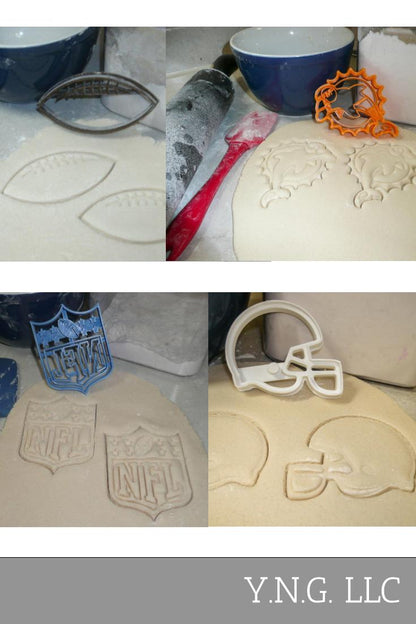 Miami Dolphins NFL Football Logo Set Of 4 Cookie Cutters USA PR1140