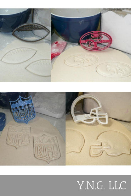 San Francisco 49ers NFL Football Logo Set Of 4 Cookie Cutters USA PR1151