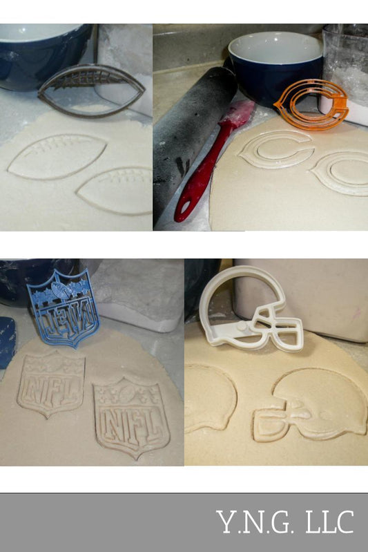 Chicago Bears NFL Football Logo Set Of 4 Cookie Cutters USA PR1129