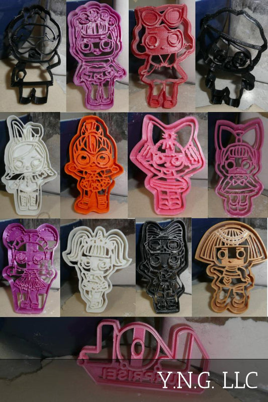 LOL Little Outrageous Littles Surprise Dolls Set Of 13 Cookie Cutters USA PR1289