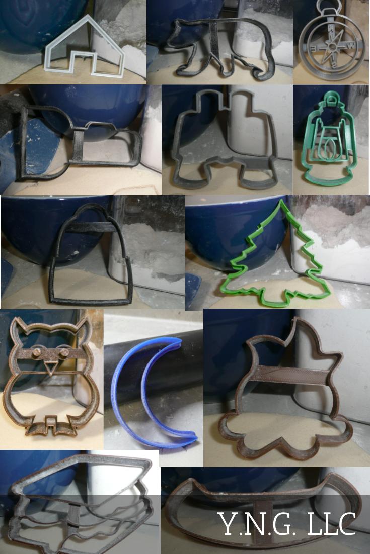 Camping Camp Outdoors Woods Campfire Tent Set Of 13 Cookie Cutters USA PR1418