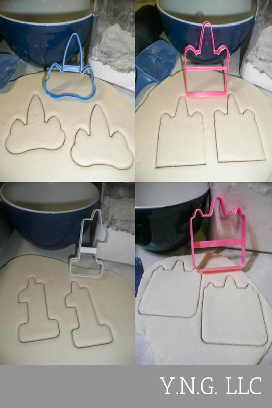 Unicorns Theme 1st First Birthday Unicorn Set Of 4 Cookie Cutters USA PR1428
