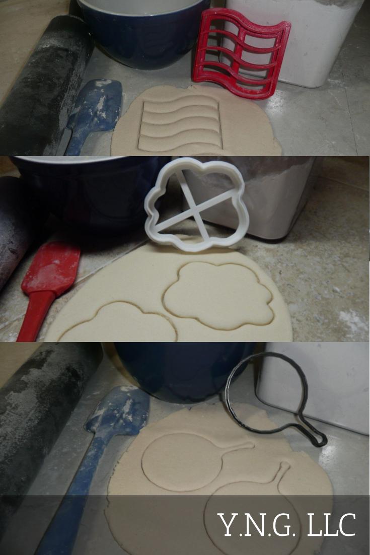Bacon And Eggs Classic Breakfast Food Set Of 3 Cookie Cutters USA PR1430