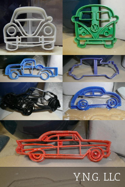 Classic Car Historical Cars Vintage Vehicles Set Of 7 Cookie Cutters USA PR1423