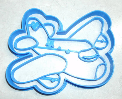 Airplane Jet Plane Cookie Cutter and Matching Cookie Stamp Made in USA PR673