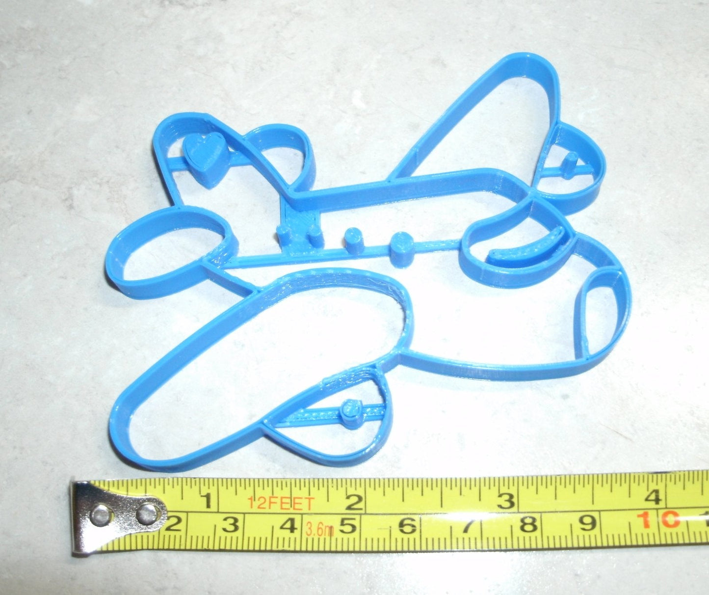 Airplane Jet Plane Cookie Cutter and Matching Cookie Stamp Made in USA PR673