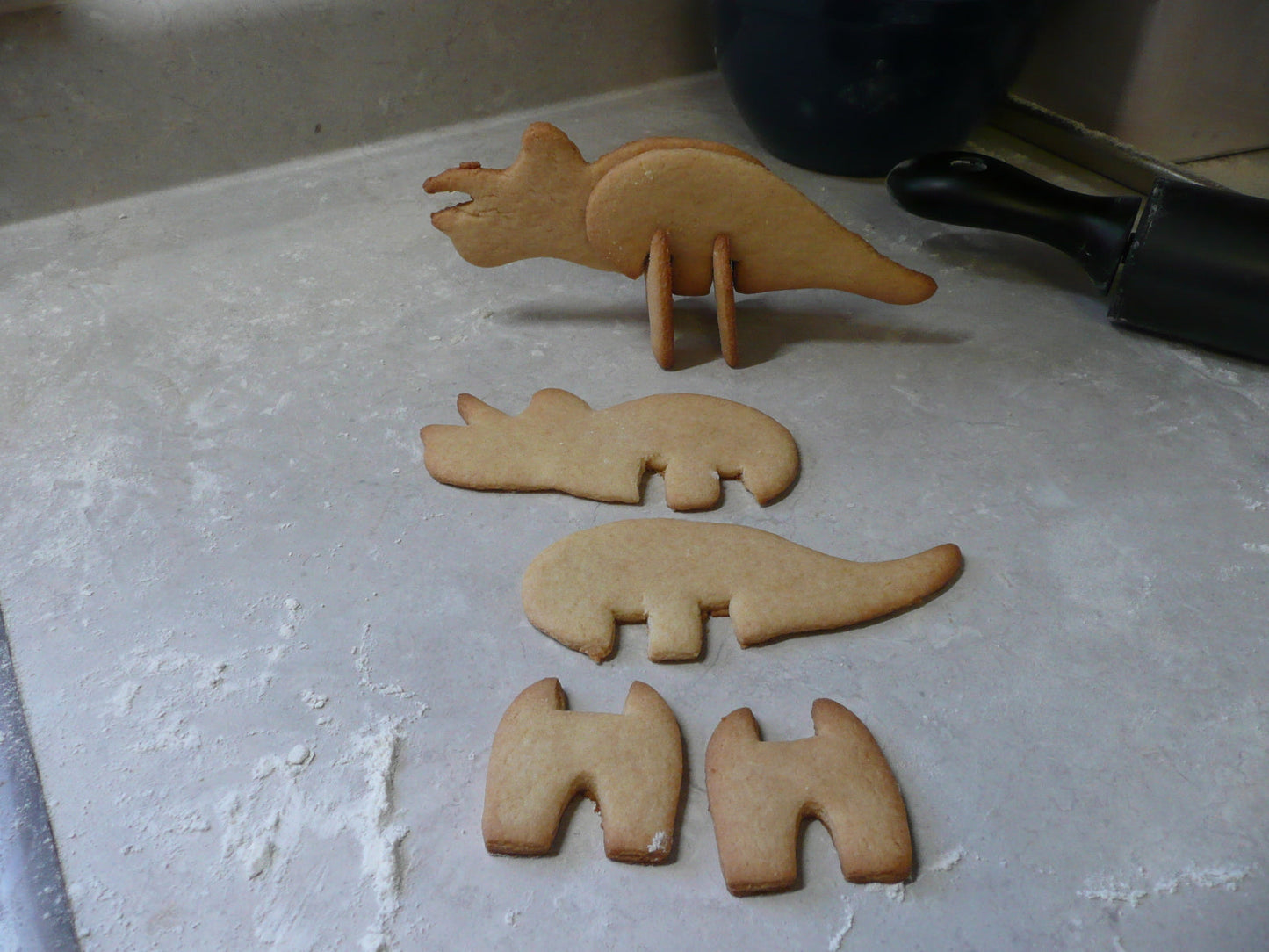 3D Triceratops Dinosaur 3 Piece Set Cookie Cutter Made in USA PR408