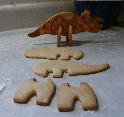3D Triceratops Dinosaur 3 Piece Set Cookie Cutter Made in USA PR408