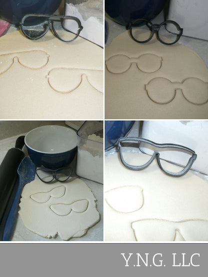 Sunglasses Glasses Style Frame Set of 4 Cookie Cutters USA PR1515