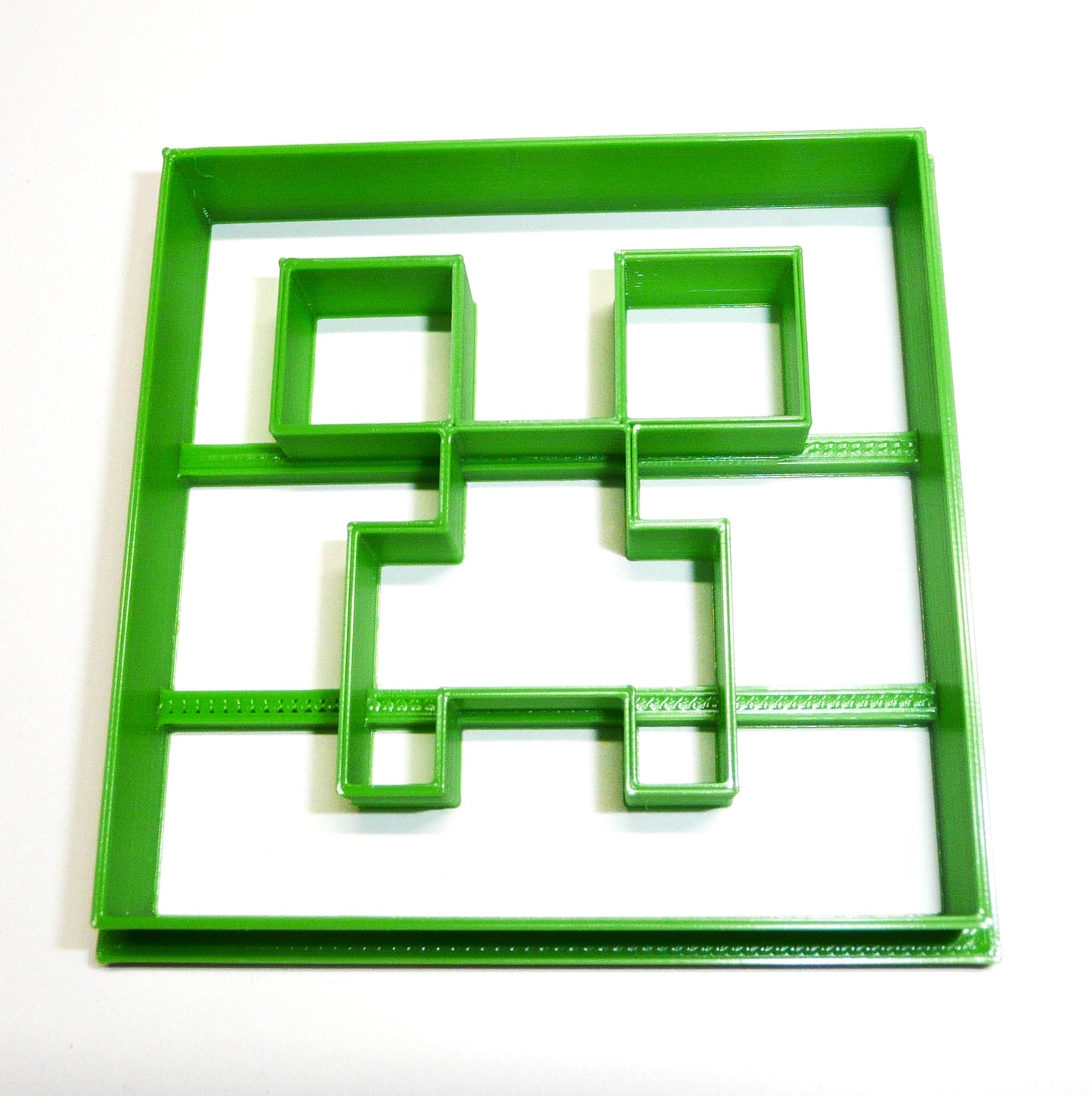 6x Minecraft Creeper Fondant Cutter Cupcake Topper Size 1.75" USA FD518