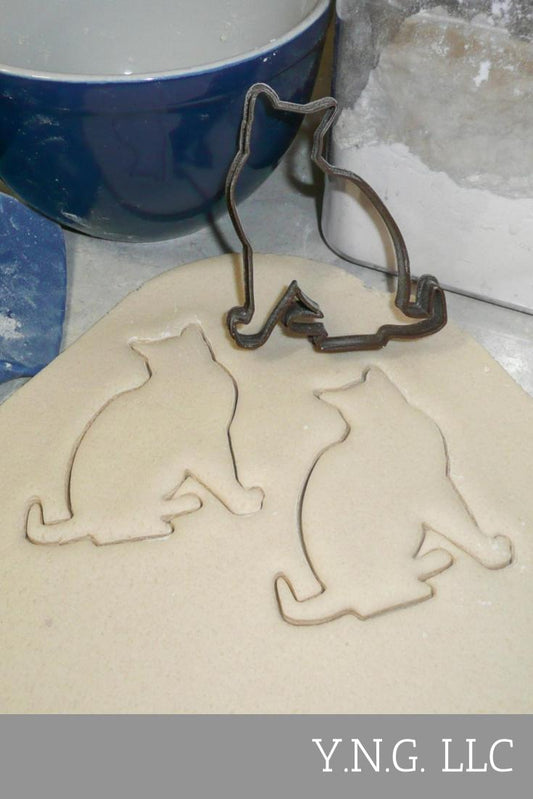 Cat Kitty Feline Sitting Pet Animal Special Occasion Cookie Cutter USA PR525