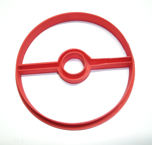 6x Pokemon Pokeball Fondant Cutter Cupcake Topper Size 1.75" USA FD548