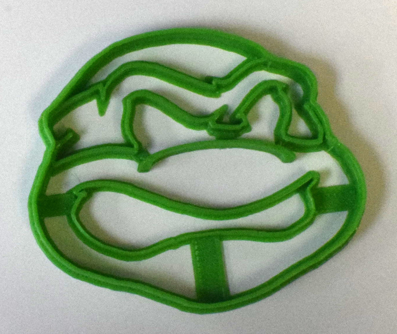 6x TMNT Turtle Face Fondant Cutter Cupcake Topper Size 1.75" USA FD558