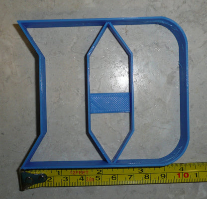 Duke University Blue Devils D Logo Sports Athletics Cookie Cutter USA PR2446