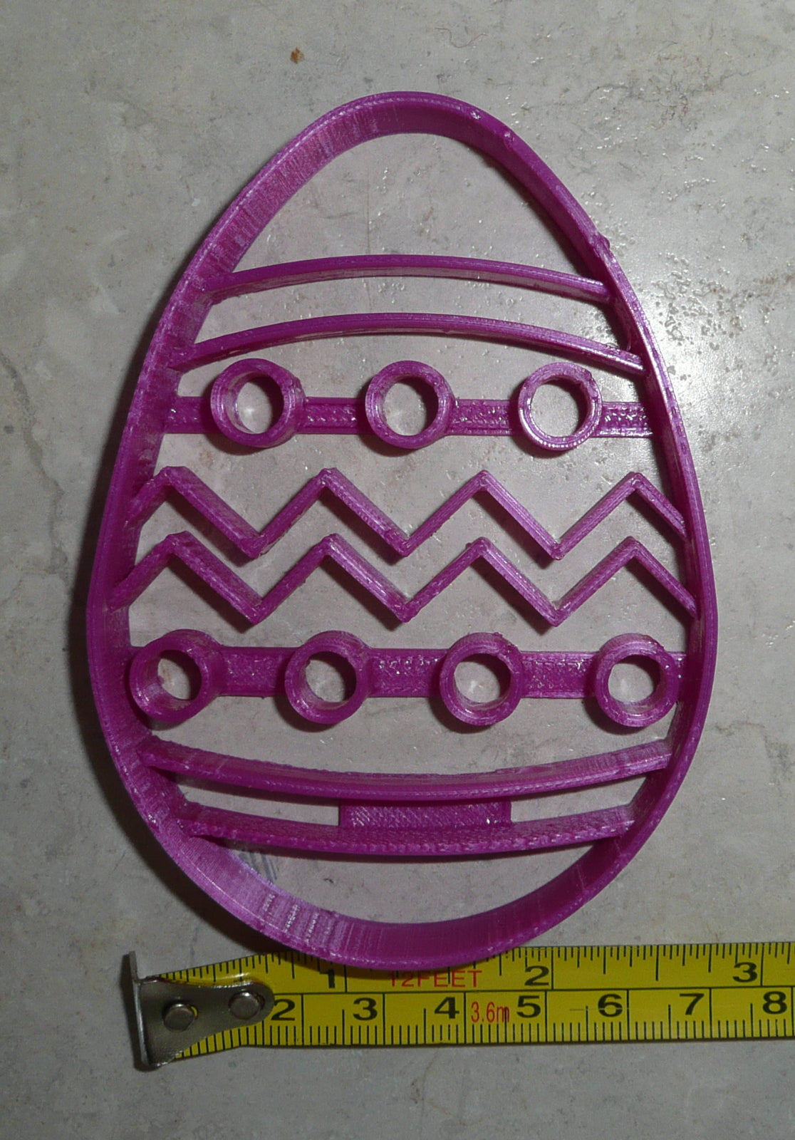 Easter Egg Detailed Hunt Color Dye Boiled Spring Cookie Cutter USA PR2466