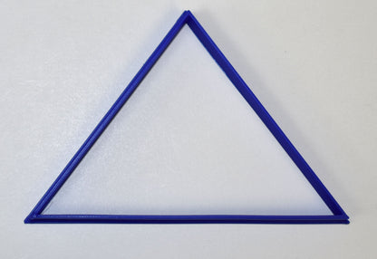 6x Triangle Shape Fondant Cutter Cupcake Topper Size 1.75" USA FD709