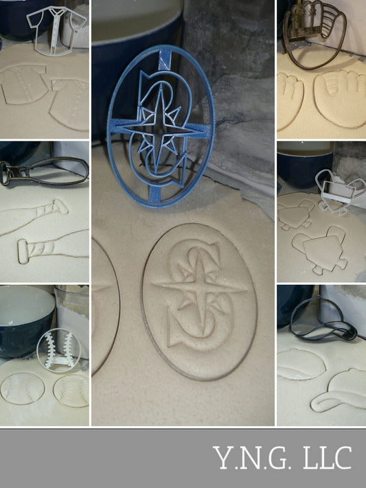 Seattle Mariners MLB Baseball Team Set Of 7 Cookie Cutters USA PR1504