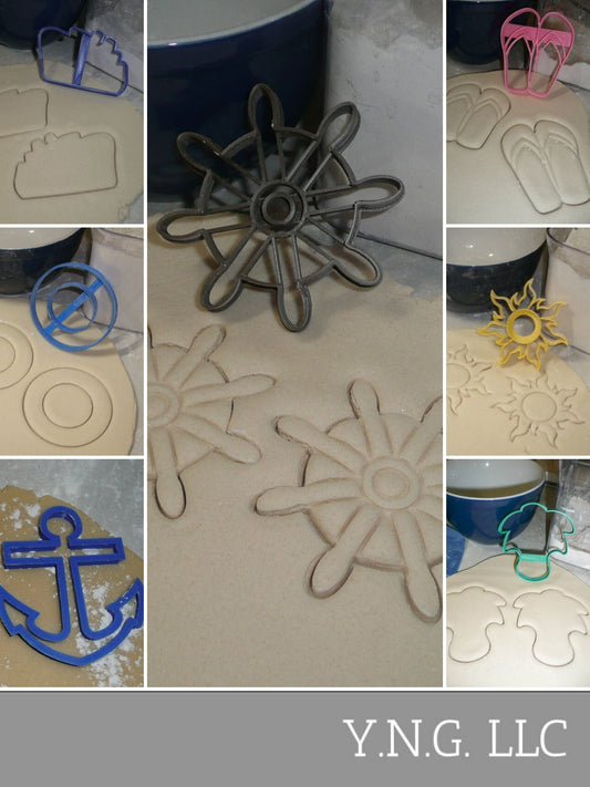 Tropical Cruise Ship Warm Weather Set of 7 Cookie Cutters USA PR1509