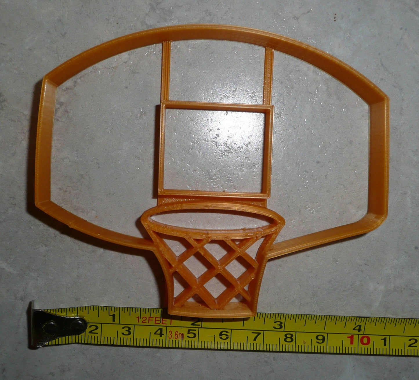 Basketball Backboard Net Hoop Rim Hoops Sports Cookie Cutter Made in USA PR2417