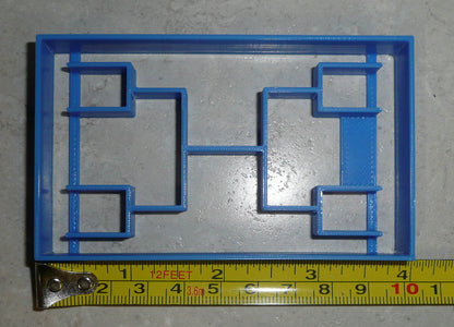 Sports Basketball Game Tournament Playoff Bracket Cookie Cutter USA PR2419