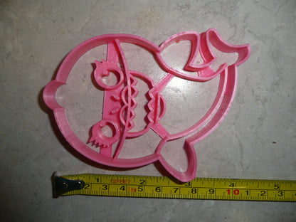 Mommy Shark Baby Cartoon Song Dance Viral Video Cookie Cutter Made In USA PR2450