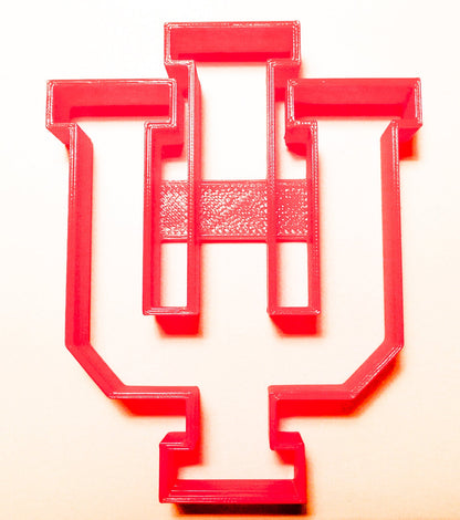 6x Indiana Hoosiers IU Fondant Cutter Cupcake Topper 1.75" USA FD992