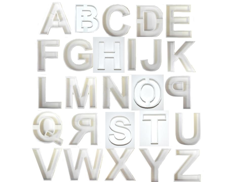 Alphabet Letters Complete Set Of 26 Cookie Cutters USA PR1012