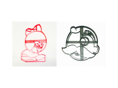 Natty Boh and UTZ Chips Girl Set of 2 Cookie Cutters USA PR1524