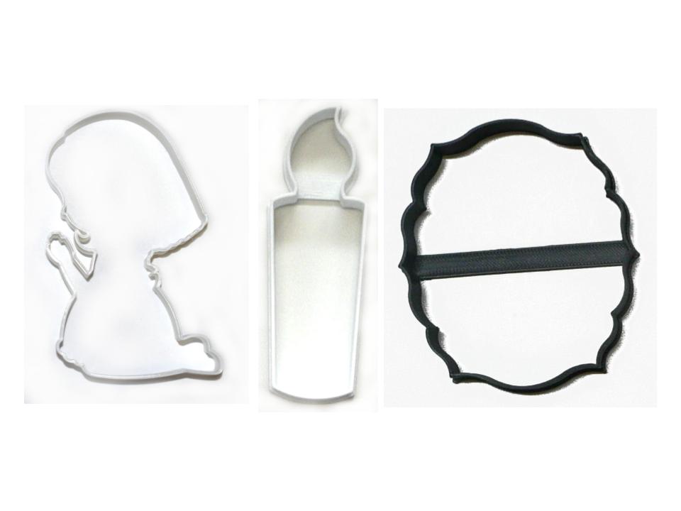 Prayer Vigil Praying Candle Faith Set of 3 Cookie Cutters USA PR1465