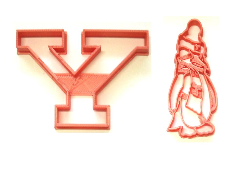 Youngstown State University Penguin Pete Set Of 2 Cookie Cutters USA PR1314