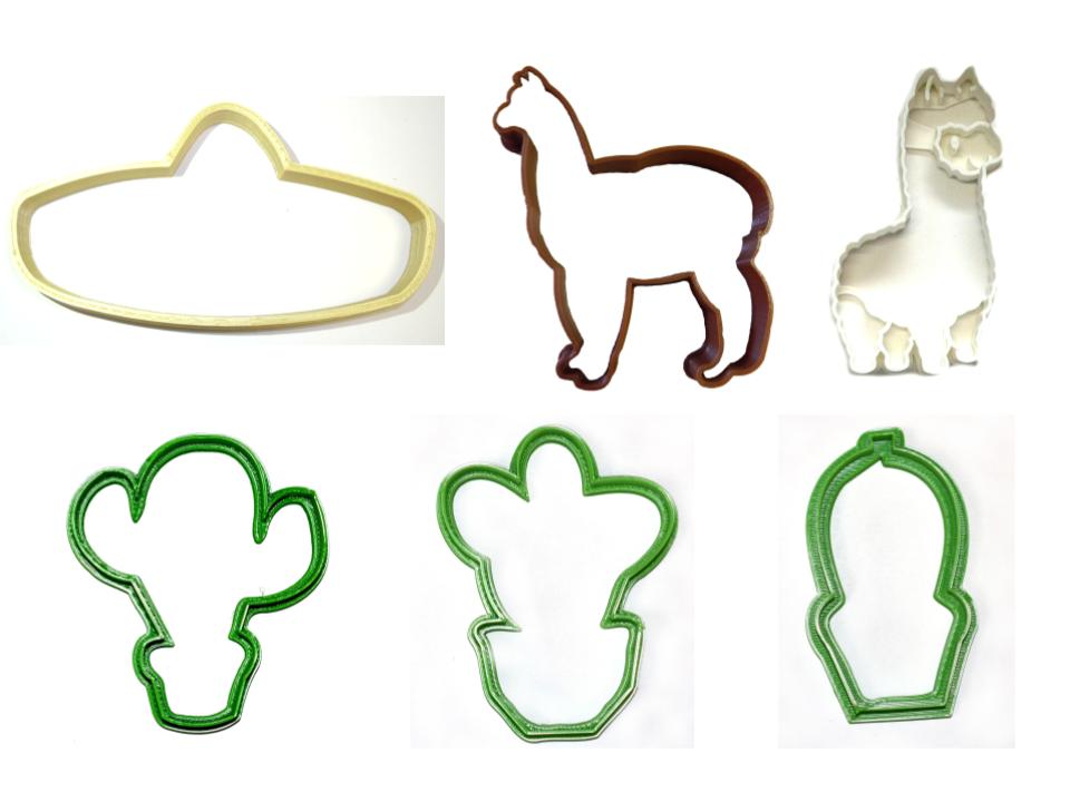 Llama Party Birthday Baby Shower Celebration Set Of 6 Cookie Cutters USA PR1310