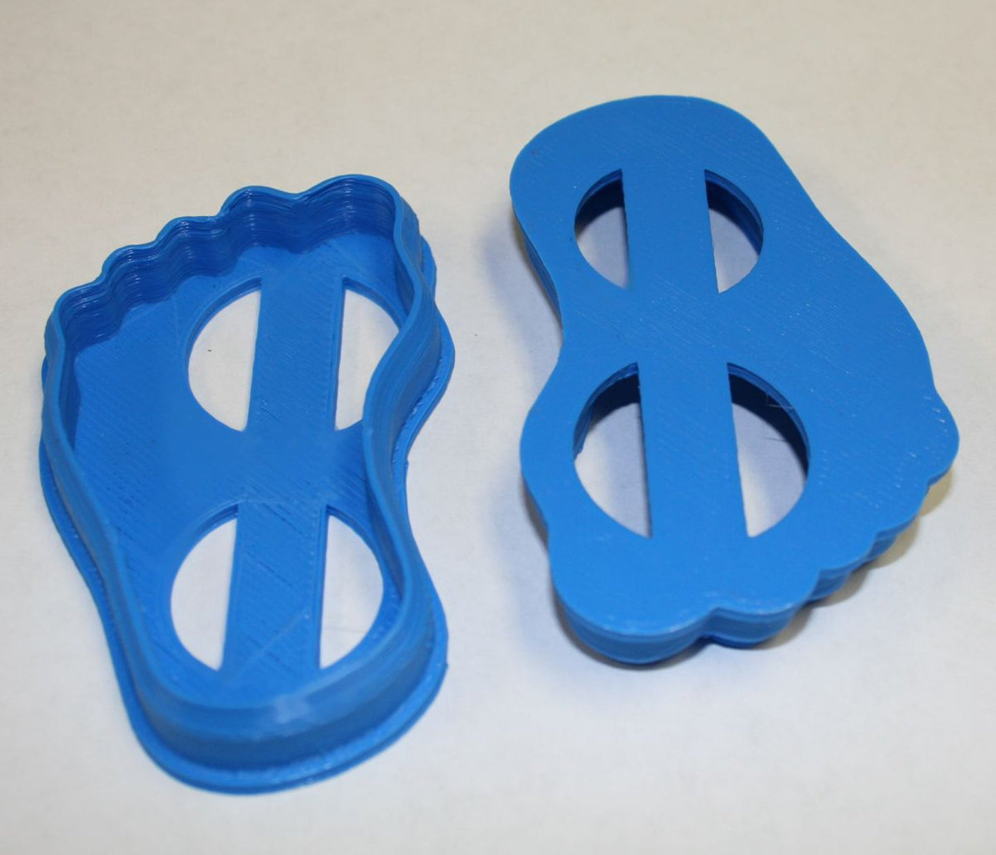 6x Baby Foot Outline Fondant Cutter Cupcake Topper 1.75 IN USA FD76