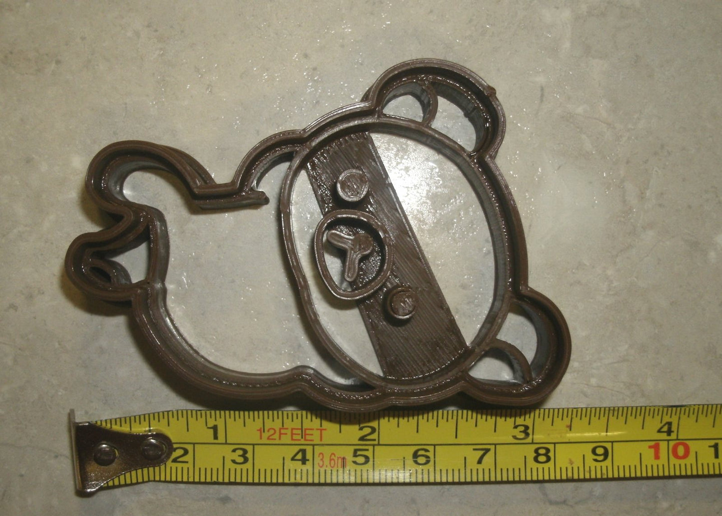 Teddy Bear Laying Down Relaxing Cookie Cutter Made In USA PR778