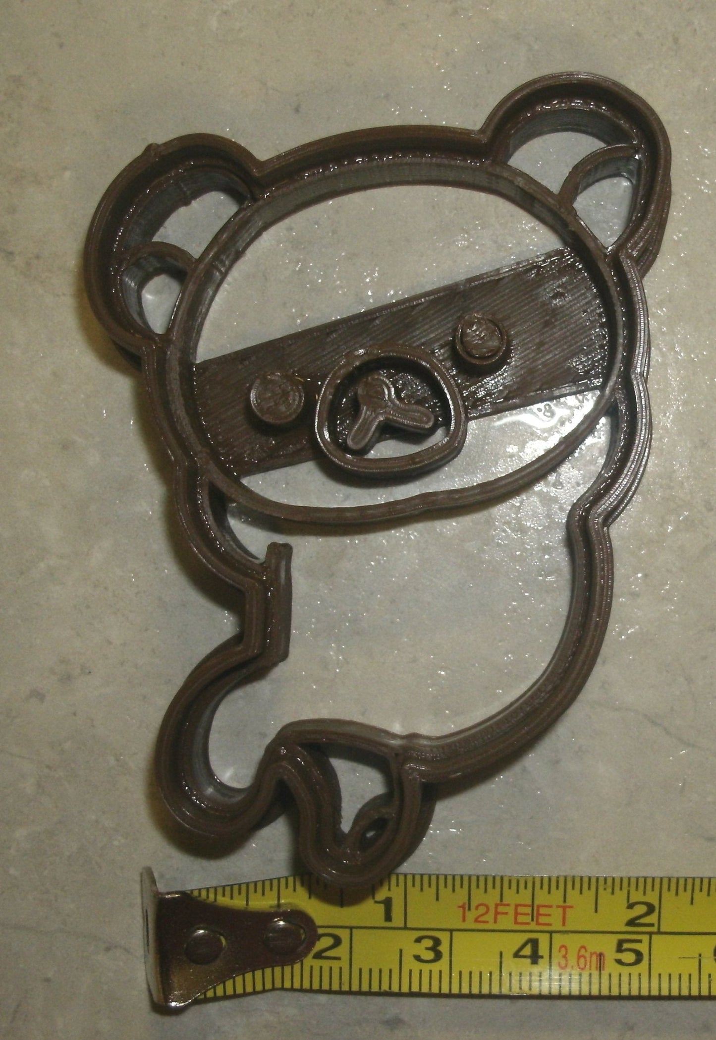 Teddy Bear Laying Down Relaxing Cookie Cutter Made In USA PR778