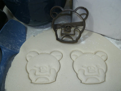 Bear Face Playing Peek-a-boo Cookie Cutter Made in USA PR777