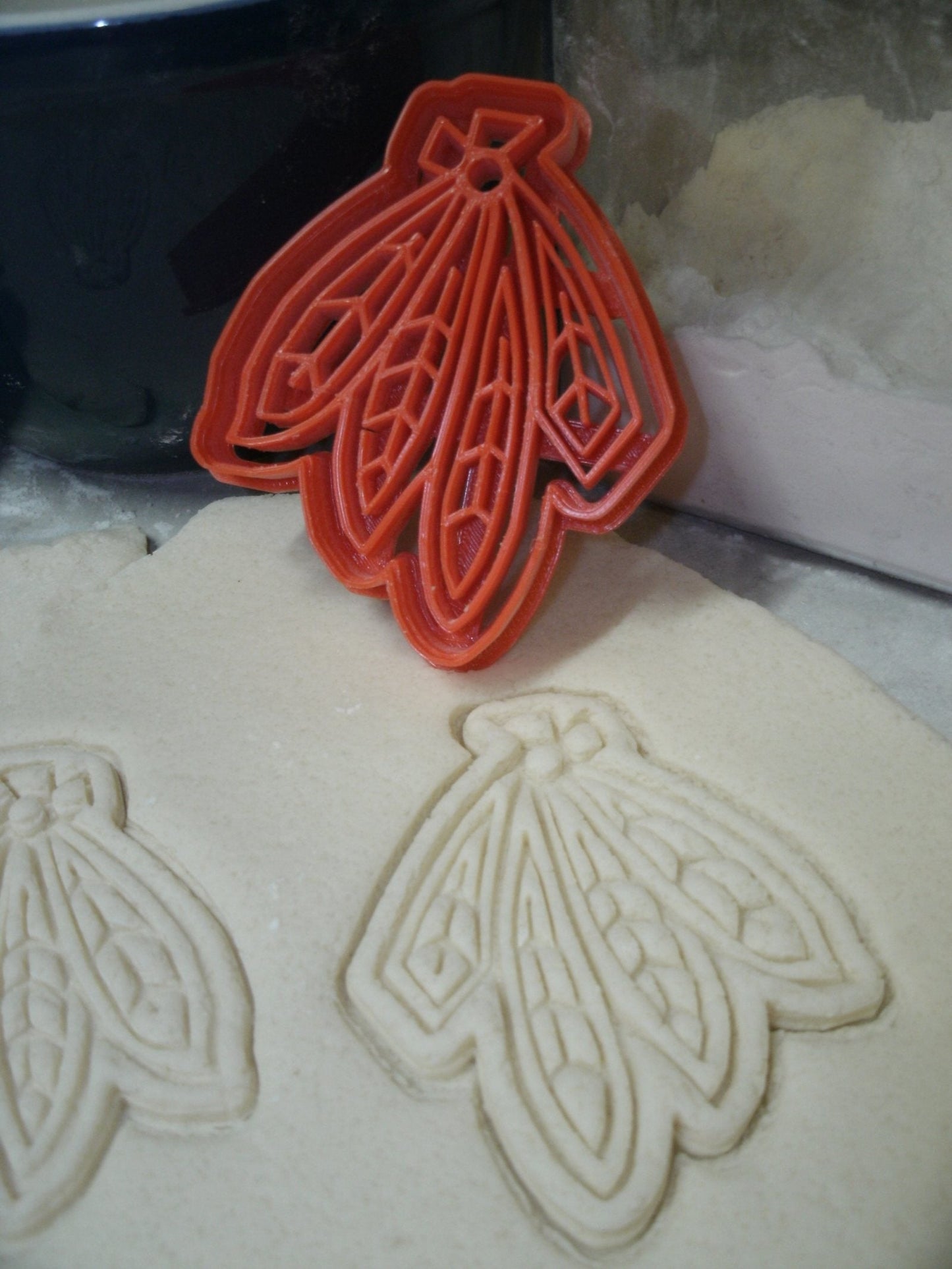 Blackhawks Feathers Logo Chicago Hockey Cookie Cutter Made In USA PR735