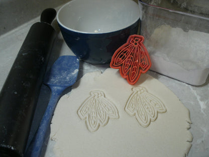 Blackhawks Feathers Logo Chicago Hockey Cookie Cutter Made In USA PR735