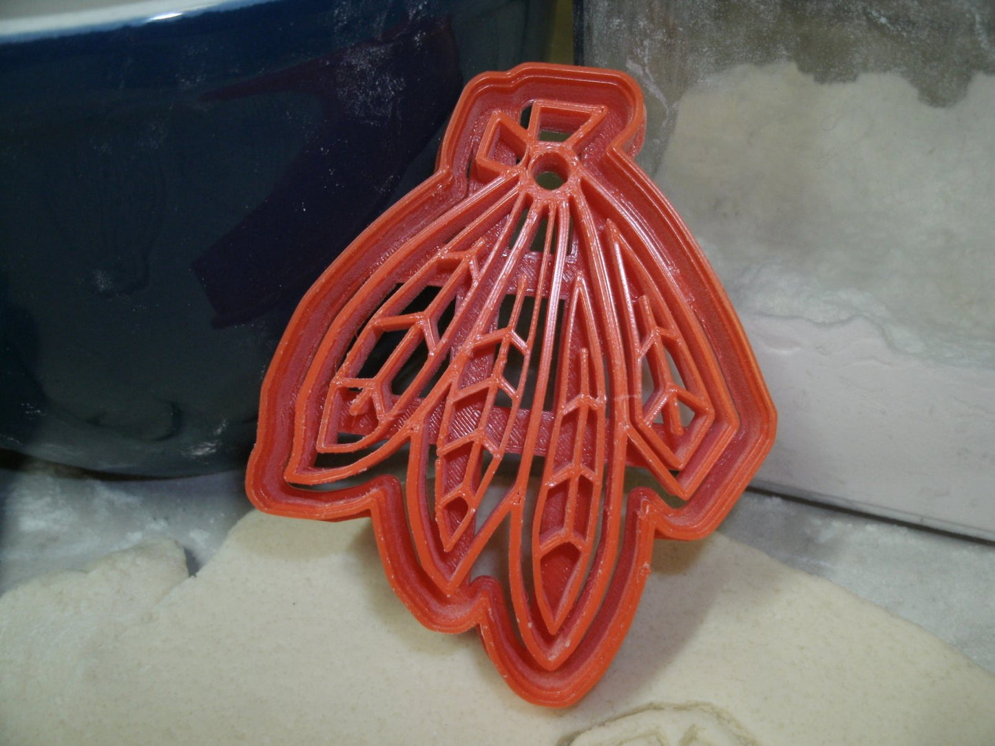 Blackhawks Feathers Logo Chicago Hockey Cookie Cutter Made In USA PR735