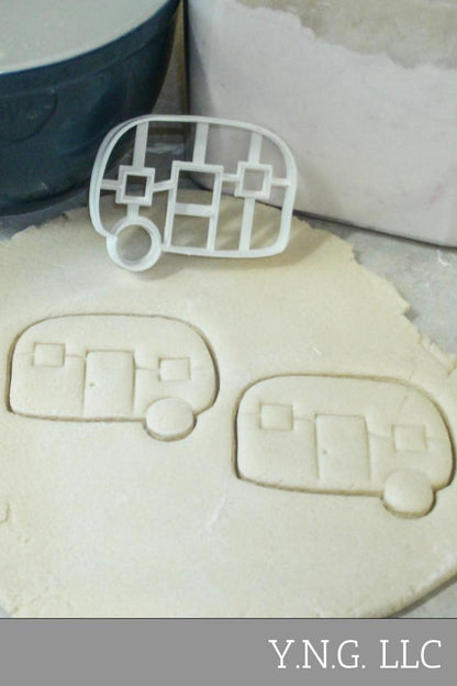 Camper Trailer Travel RV Adventure Camping Vintage Cookie Cutter USA PR831