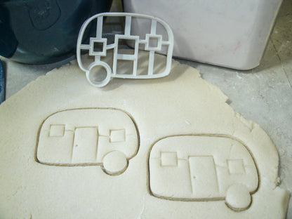 Camper Trailer Travel RV Adventure Camping Vintage Cookie Cutter USA PR831